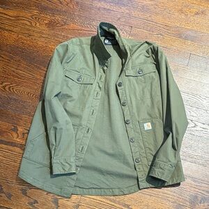 Carhartt Olive Green Shirt Jacket